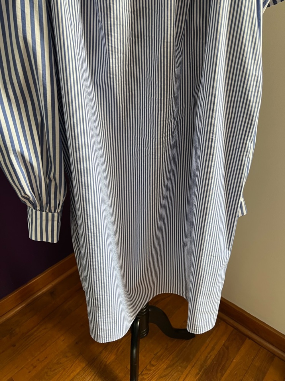 Maggy London Striped Cold-Shoulder Ruffle Dress - Picture 4 of 8